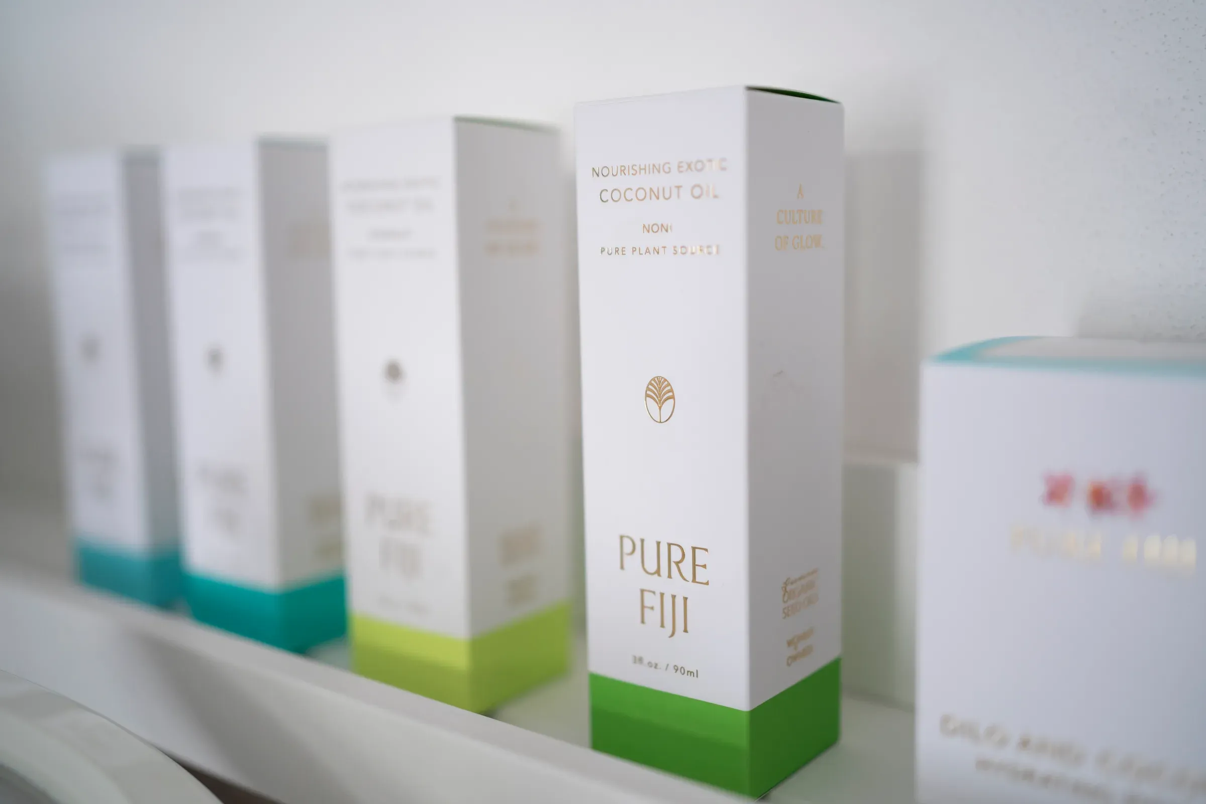 Přírodní kosmetika Pure Fiji používaná v salonu